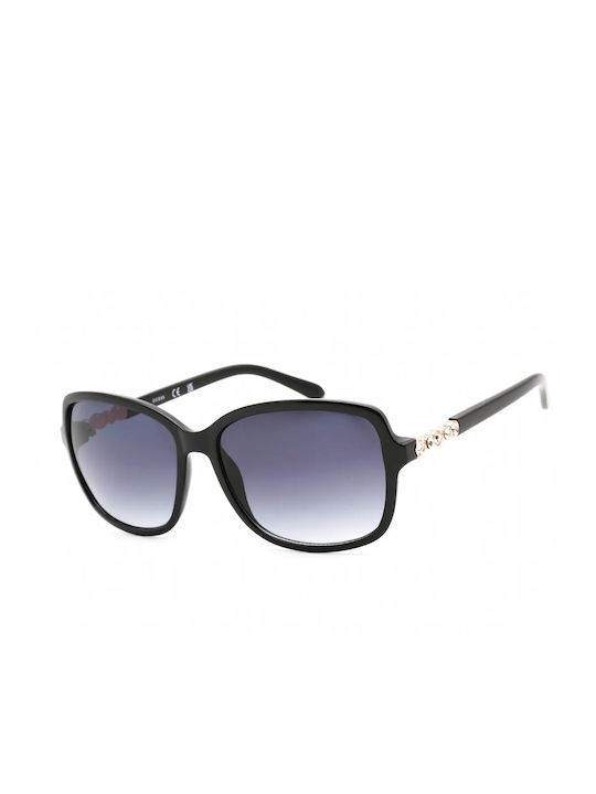 Guess Women's Sunglasses with Black Plastic Frame and Gray Gradient Lens GF0393 01B