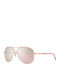Guess Guess Damen Sonnenbrille mit Gold Metallrahmen und Rosa Verlaufsfarbe Spiegel Gläser GF0295 28U