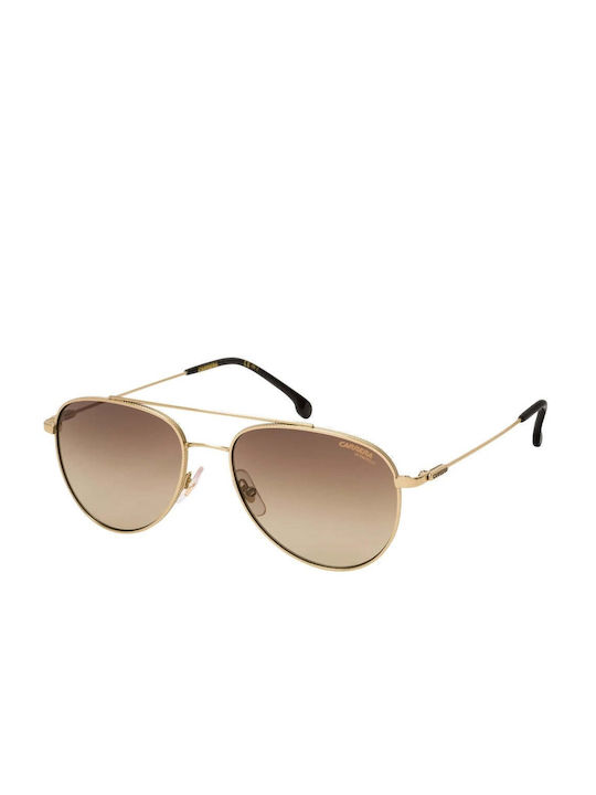 Carrera Sunglasses with Gold Metal Frame and Brown Gradient Lens