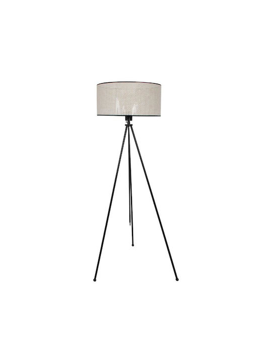 Fylliana Alok Floor Lamp H128xW40cm. with Socket for Bulb E27 Beige