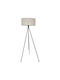 Fylliana Alok Floor Lamp H128xW40cm. with Socket for Bulb E27 Beige