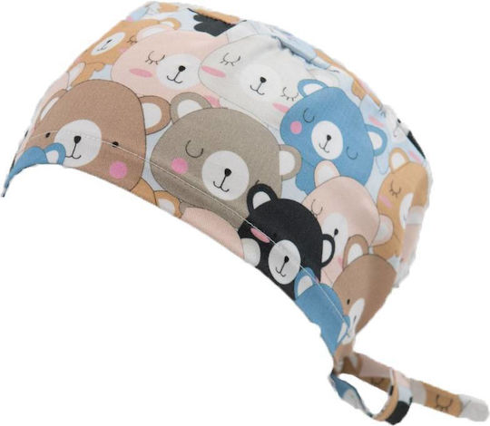 Fabrik Unisex Cotton Surgical Cap Sleep Tedy Bear