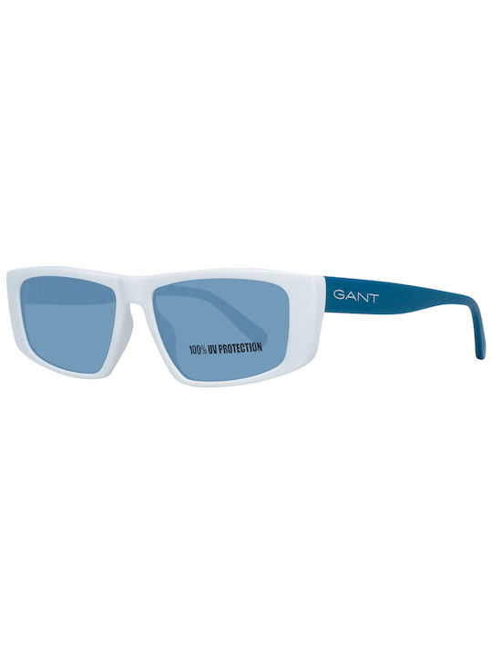 Gant 56 Sonnenbrillen mit Weiß Rahmen und Hellb...