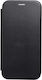 Techwave Curved Book Plastic / Piele artificială Negru (Samsung Galaxy A15 5G)