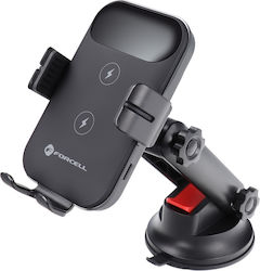 Forcell Βάση Κινητού με Ασύρματη Φόρτιση 15W Μαύρη Forcell Βάση Κινητού με Ασύρματη Φόρτιση 15W Μαύρη