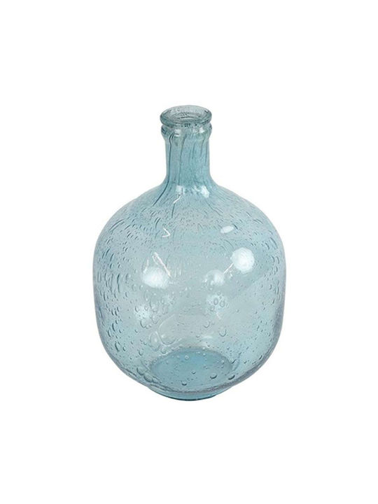 Plastona Decorative Vase Glass Blue 15x15cm 1pcs