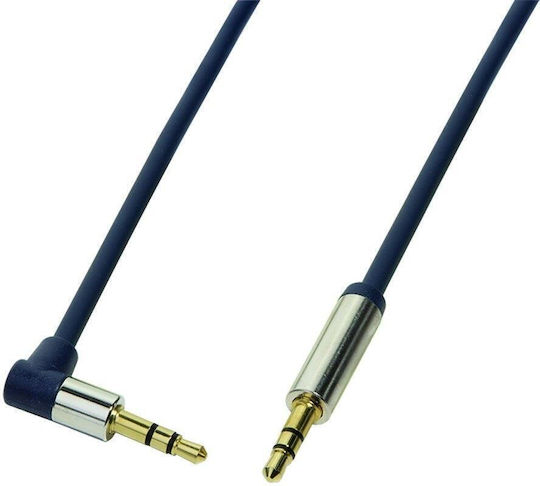 LogiLink 3.5mm Jack Cable Male - 3.5mm Male Black 0.5m CA11050