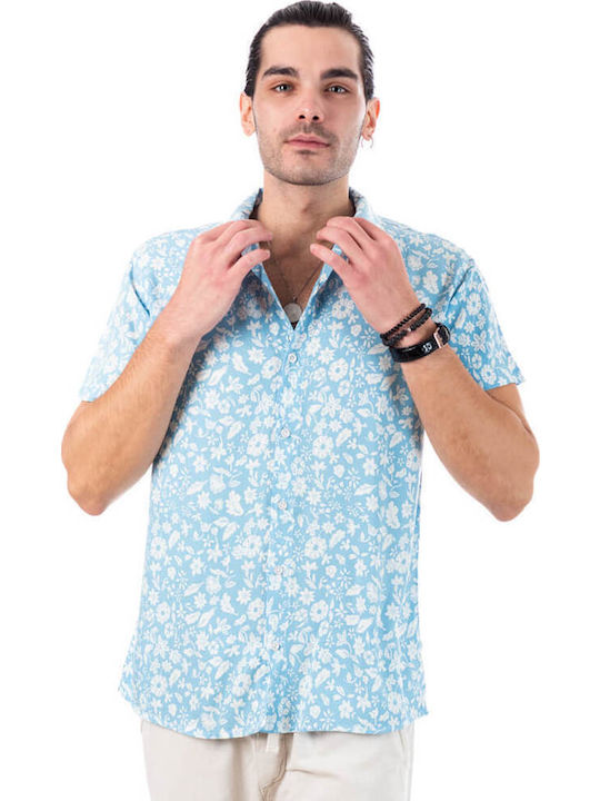 Cu mânecă scurtă Cămașă Floral Multicolor