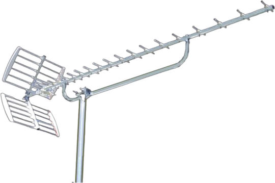 Mistral Maxi Roc 0230 Εξωτερική Κεραία Τηλεόρασης (Απαιτεί Τροφοδοσία) Λευκή