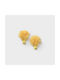 Abel & Lula Σετ Παιδικά Κοκαλάκια με Κλιπ σε Κίτρινο Χρώμα 2τμχ