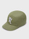 Mayoral Kids' Hat Jockey Fabric Embroidery Khaki