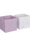 Sistem de Depozitare Jucării din Carton Roz 29x29x29cm 2buc