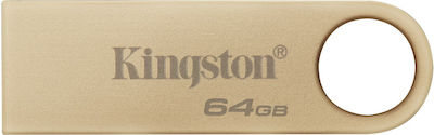 Kingston Datatraveler Se9 G3 64GB USB 3.2 Stick Gold