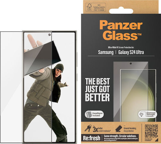 PanzerGlass Ultra-wide Fit Tempered Glass (Galaxy S24 Ultra)