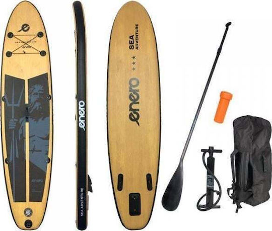 Enero Neptun Wooden Gonflabilă Placă SUP cu Lungime 3.2m Maro