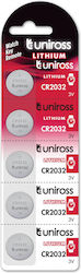 Uniross Μπαταρία Λιθίου CR2032 3V