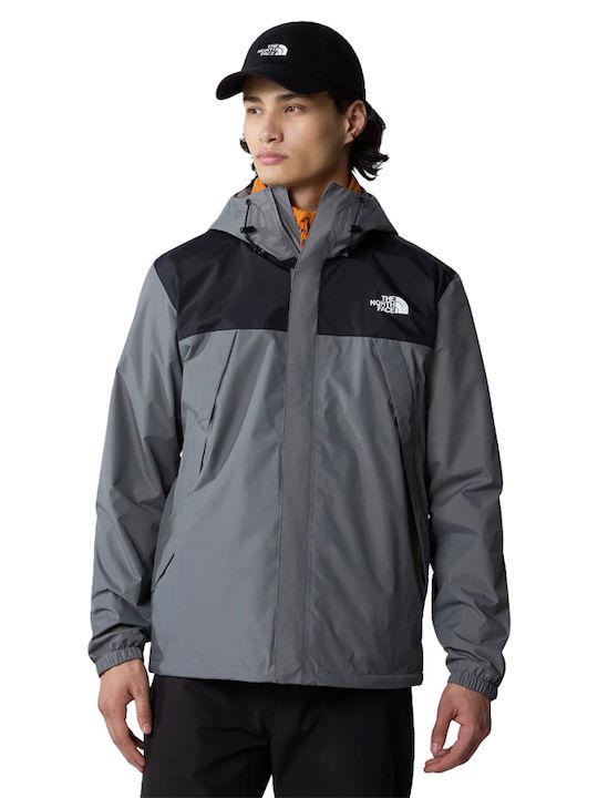 The North Face Antora Men's Winter Jacket Waterproof and Windproof Gray