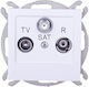 Ospel TV, Satellite, and Radio Antenna Socket Aerial in White color GPA-GSP M 00