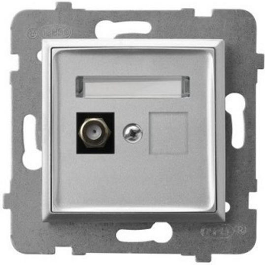 Ospel TV Antenna Socket in Gray color GPA-1UF M 18
