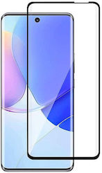 Vollflächig gehärtetes Glas Schwarz (Huawei Nova 9 SE)