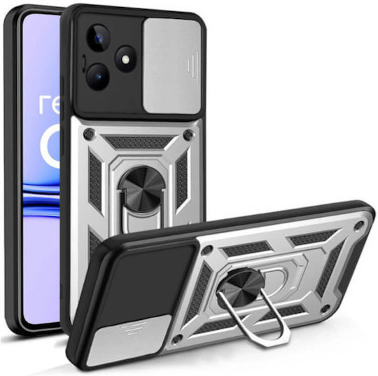 Bodycell Slide Back Cover Σιλικόνης Γκρι (Realme C51)