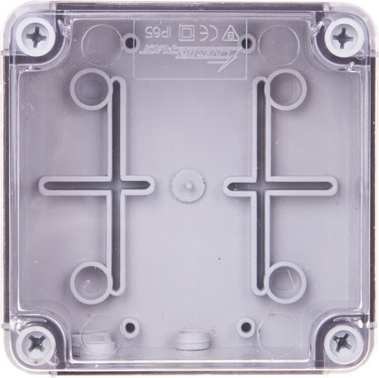 Elektro Plast Surface Mounted Electrical Box Watertight IP65 Transparent