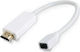 Microconnect Μετατροπέας HDMI male σε mini DisplayPort female Λευκό 1τμχ