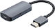 Microconnect Конвертор HDMI Мъжки към USB-C Женски Сив 1 Брой HDMIUSB3.2