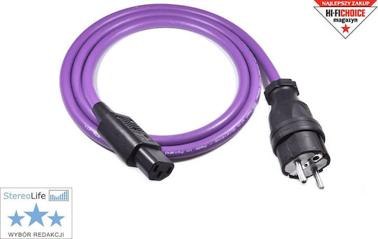 Melodika Schuko - IEC C13 Kabel 2m Lila (MDP20)