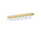 Ideal Lux Pl6 Ottone Ceiling Mount Light 43.5cm Bronze with Integrated LED