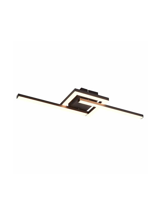 Trio Lighting Πλαφονιέρα Οροφής σε Μαύρο χρώμα 54cm