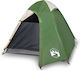 vidaXL Camping Tent Tunnel Green with Double Cloth for 2 People 107x135x112cm