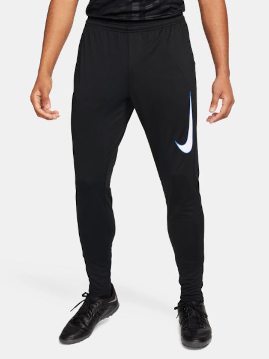 Academy Herren-Sweatpants Dri-FIT Glänzende mit Gummizug Schwarz