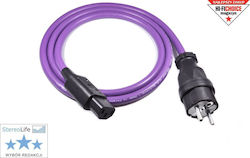Melodika Schuko - IEC C13 Kabel 4m Lila (MDP40)