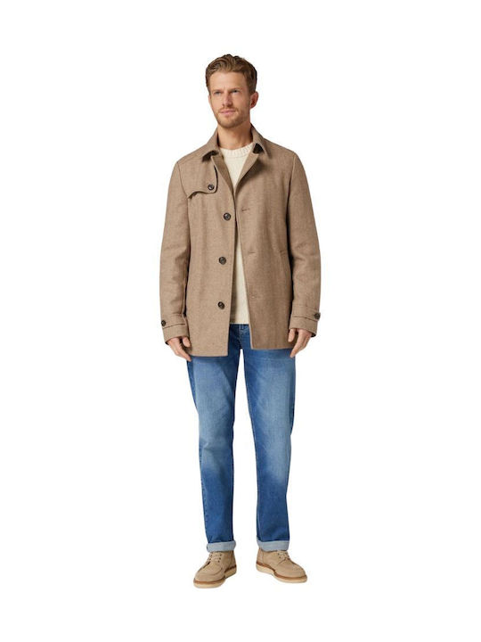 Мъжко палто Beige