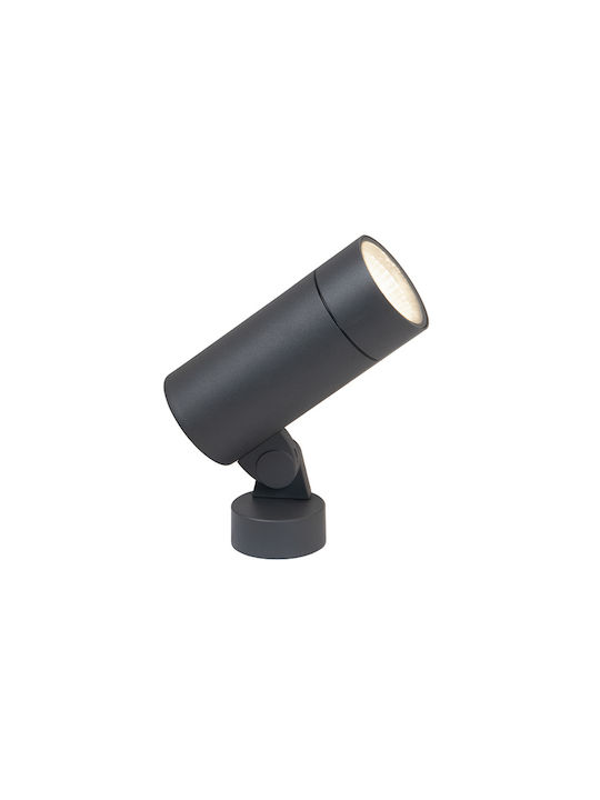 Zambelis Lights Outdoor Floor Lamp Projector LED 15W with Warm White Light Gray