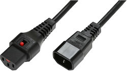 Digitus IEC C14 - IEC C13 Cable 1m Black (IEC-PC1024)
