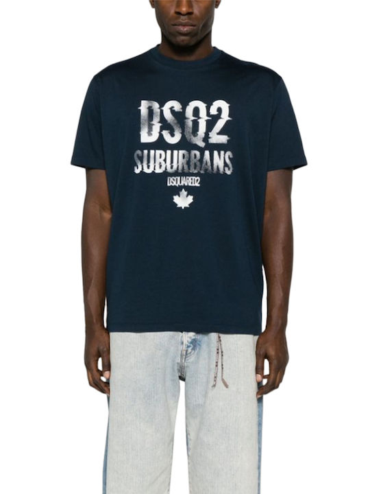 Dsquared2 Bluza Bărbătească cu Mânecă Scurtă Al...