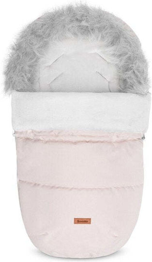 Sensillo Indiana Stroller Footmuff Pink with Fleece Lining 100x50cm