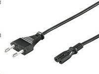 PremiumCord Euro - IEC C7 Cable 2m Μαύρο