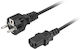 Lanberg Schuko - IEC C13 Cable 1.8m Μαύρο CA-C13C-15CC-0018-BK