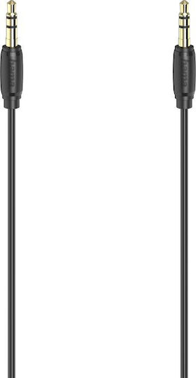 HAMA Cablu Audio Jack 3,5 mm Male - 3,5 mm Male Negru 3m 00205263