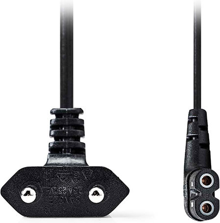 Nedis Euro - IEC C7 Cable 2m Μαύρο 8-SHAPED