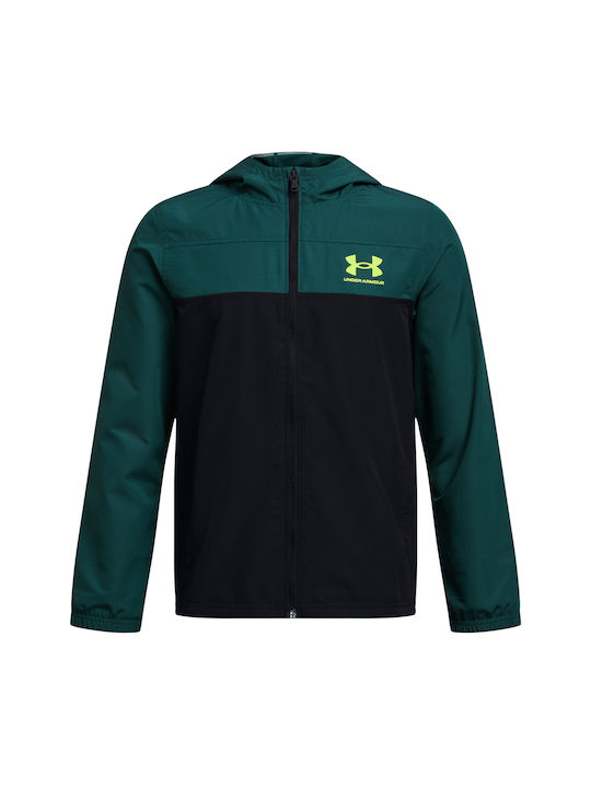 Under Armour Jachetă casual pentru copii Antivant cu glugă