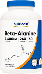 Nutricost Beta-alanine 850mg 240 κάψουλες