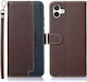 Khazneh Back Cover Leather Magnetic Brown (Samsung Galaxy A04e, F04)