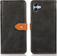 Khazneh Wallet Δερμάτινο Μαύρο (Samsung Galaxy A04e, F04)
