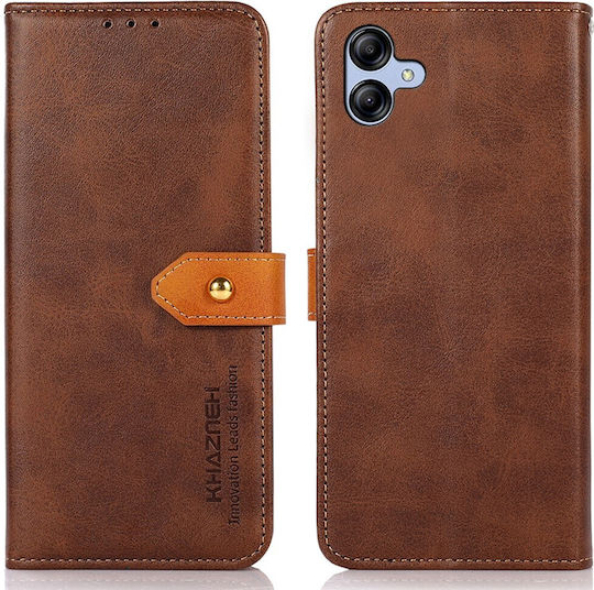 Khazneh Wallet Leather Brown (Samsung Galaxy A04e, F04)