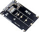 Microconnect 2.5" SATA to M.2 B Key Μαύρο MC-SSDSATACONV1