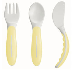 Mam Set Baby Cutlery 515 For 6+ Months Yellow 3 Pieces